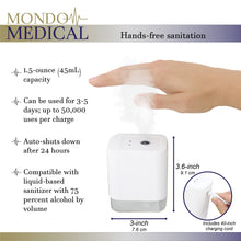 Load image into Gallery viewer, Automatic Hand Sanitizer Dispenser Spray White Pump Cordless Mist
