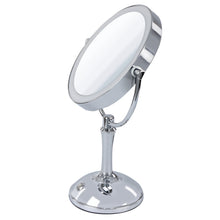 Load image into Gallery viewer, Lighted Makeup Mirror - Standing 1x and 10x Magnifying Mirror
